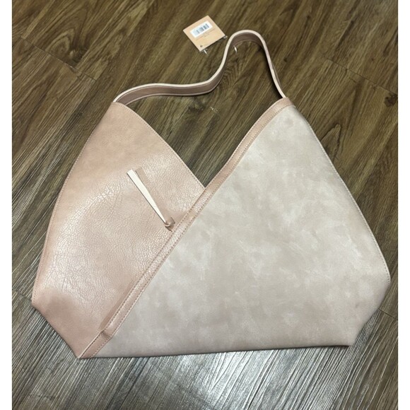 NWT Ulta Suede Tote Bag, Blush Mauve Faux Leather - Super Soft! - Picture 3 of 9